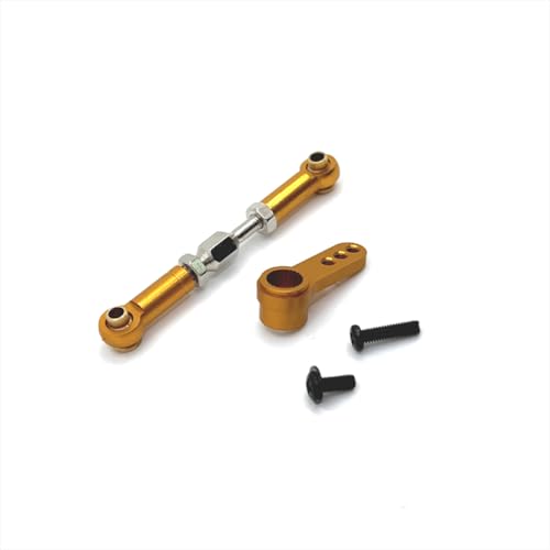 BritBolt Metalllenker -Lenkarm -Arm -Upgrade für 1/16 RC -Autos kompatibel mit Modellen 16207 16208 16209 16210 H16 Fernbedienungsauto -Zubehör(Yellow) von BritBolt