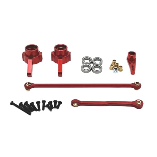 BritBolt Metalllenker Lenkstab -Upgrade -Teile mit MN82 MN78 D91 D96 MN98 99S RC -Autos Fernbedienung Fahrzeugzubehör(Red) von BritBolt