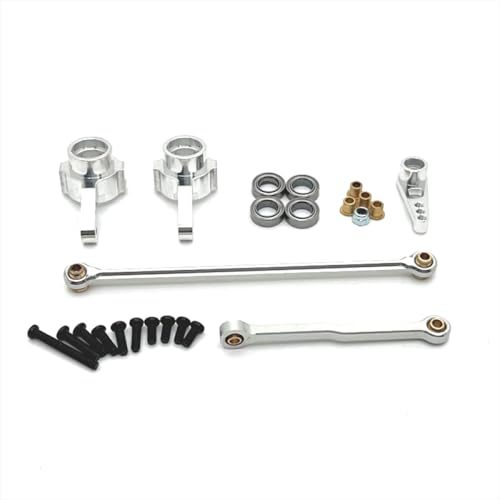 BritBolt Metalllenker Lenkstab -Upgrade -Teile mit MN82 MN78 D91 D96 MN98 99S RC -Autos Fernbedienung Fahrzeugzubehör(Silver) von BritBolt