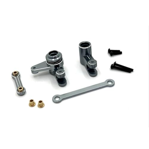 BritBolt Metalllenker -Upgrade -Teile für 1/10 -Skala -RC -Autos kompatibel mit 10208 Modell Fernbedienungsauto -Zubehör(Dark Grey) von BritBolt