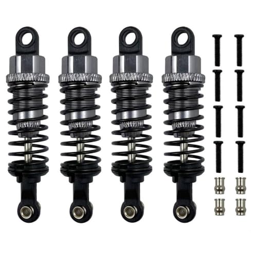 BritBolt Metallöl -Stoßdämpfer Dämpfer für 1 18 RC -Autoteilezubehör kompatibel mit A959 A959 B 184011 A949 A969 A979 K929 Modelle(4pcs Grey) von BritBolt