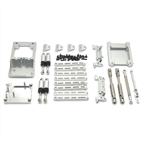 BritBolt Metallschockdämpfer -Zugstange für 1 12 -Skala -RC -Autoersatzteile mit MN168 -Modell -Upgrade -Zubehör kompatibel(Silver) von BritBolt