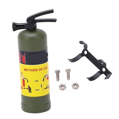 BritBolt RC -Auto Feuerlöscher Spielzeugzubehör Simulation Design Leichtkompatibel mit Fahrzeugen mit 112 Maßstäben, lebendiger realistischer Effekt(Black) von BritBolt