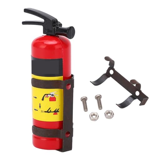 BritBolt RC -Auto Feuerlöscher Spielzeugzubehör Simulation Design Leichtkompatibel mit Fahrzeugen mit 112 Maßstäben, lebendiger realistischer Effekt(Red) von BritBolt