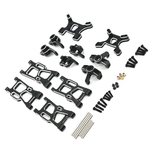 BritBolt RC -Auto -Metall -Upgrade -Teile, die mit 1/12 Skala Riaario -Modellen 124008 124016 124017 124018 124019 144001 144002 144010 Ersatzzubehör kompatibel sind(Black) von BritBolt