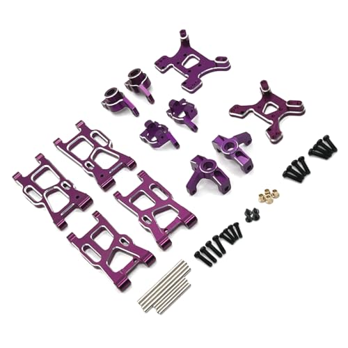 BritBolt RC -Auto -Metall -Upgrade -Teile, die mit 1/12 Skala Riaario -Modellen 124008 124016 124017 124018 124019 144001 144002 144010 Ersatzzubehör kompatibel sind(Purple) von BritBolt