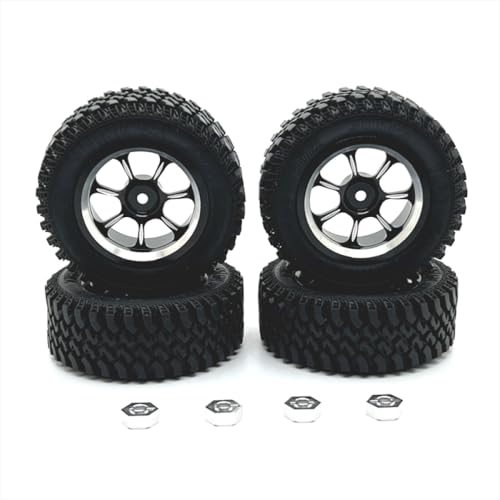 BritBolt RC -Auto -Metall -Upgrade -Teile Rad Hub -Reifen -Kupplungsgerät kompatibel mit Mn 1 12 Mn128 Mn86 G500 Fernbedienungsauto -Zubehör(Black) von BritBolt