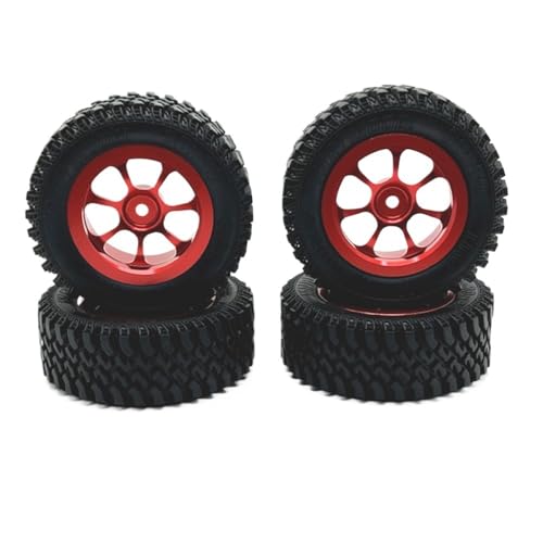 BritBolt RC -Auto -Metall -Upgrade -Teile Rad Hub -Reifen -Kupplungsgerät kompatibel mit Mn 1 12 Mn128 Mn86 G500 Fernbedienungsauto -Zubehör(Rouge) von BritBolt
