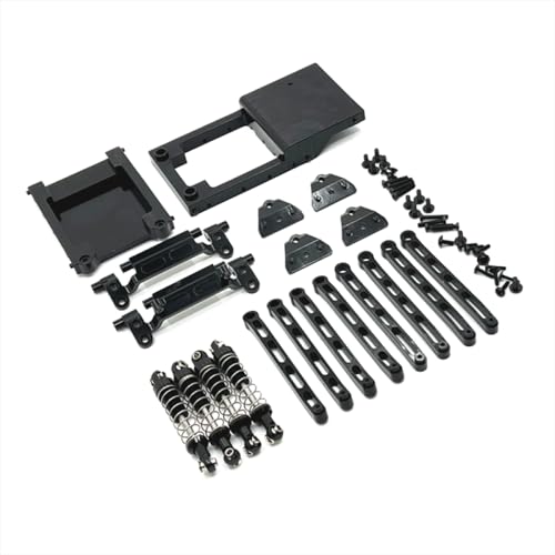 BritBolt RC -Auto -Stoßdämpfer -Set mit Metall -Pull -Stange -Sitzteilen, kompatibel mit Mn 1 12 -Skalierungsmodellen, einschließlich MN168 MN78 Fernbedienungsfahrzeugen(Black) von BritBolt