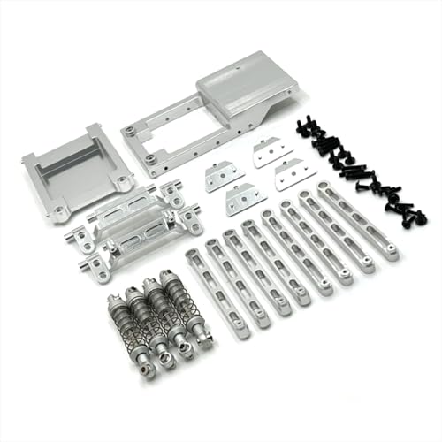 BritBolt RC -Auto -Stoßdämpfer -Set mit Metall -Pull -Stange -Sitzteilen, kompatibel mit Mn 1 12 -Skalierungsmodellen, einschließlich MN168 MN78 Fernbedienungsfahrzeugen(Silver) von BritBolt
