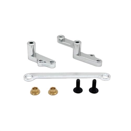 BritBolt RC -Autolenkerteile Metall -Upgrade -Komponente 2706 für 1 12 Skala -Fernbedienungsauto kompatibel mit 124008 Modell(Silver) von BritBolt