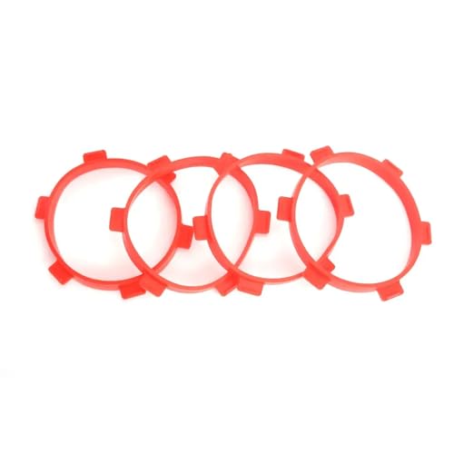 BritBolt RC -Autoreifen 85 -mm -Gummireifen mit Montageklebebändern für 1/8 Buggy und 1/10 Kurzzeitmodellautos kompatibel mit verschiedenen RC -Autoteilen und -werkzeugenzubehör(Red 4pcs) von BritBolt