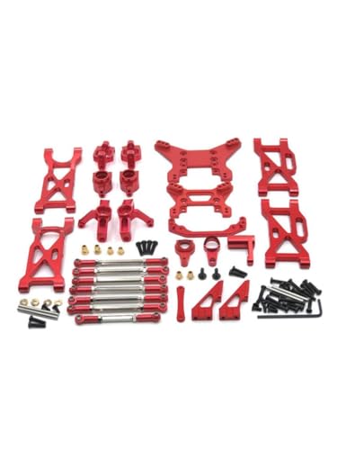 BritBolt RC -Autoteile Metall -Upgrade -Ersatzgesetz kompatibel mit 1 10 Skala 104001 104002 Models Fernbedienungsfahrzeugzubehör(Red) von BritBolt