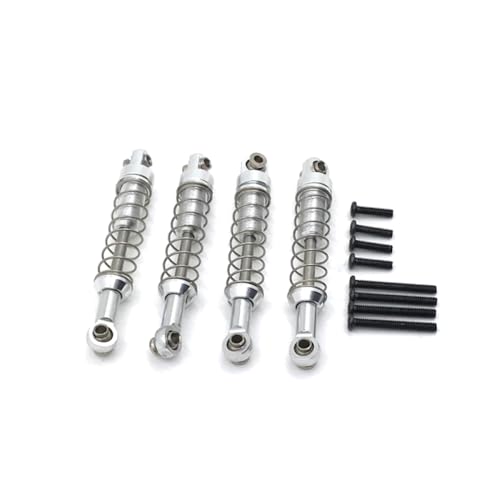 BritBolt RC -Autoteile Metall Upgrade Servo -Kompartiment Stoßdämpfer Set kompatibel mit MN D91 D96 MN98 99S Fernbedienungsauto -Zubehör(Argent) von BritBolt