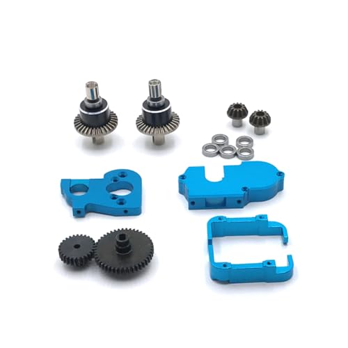 BritBolt RC Car Metal-Upgrade-Teile Eingestellt mit 144010 144002-01 124016 124017 124018 124019 Modelle Ersatzzubehör für Fernbedienungsautos(Blue) von BritBolt