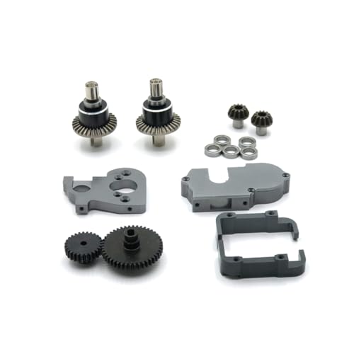 BritBolt RC Car Metal-Upgrade-Teile Eingestellt mit 144010 144002-01 124016 124017 124018 124019 Modelle Ersatzzubehör für Fernbedienungsautos(Dark Grey) von BritBolt