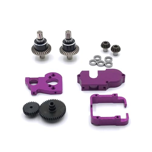 BritBolt RC Car Metal-Upgrade-Teile Eingestellt mit 144010 144002-01 124016 124017 124018 124019 Modelle Ersatzzubehör für Fernbedienungsautos(Purple) von BritBolt