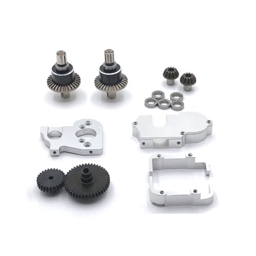 BritBolt RC Car Metal-Upgrade-Teile Eingestellt mit 144010 144002-01 124016 124017 124018 124019 Modelle Ersatzzubehör für Fernbedienungsautos(Silver) von BritBolt