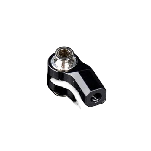 BritBolt RC Model Car Ball Gelenk Pull Stange Head Metal M3 für 1/10 1/8 Buggy Crawler Upgrade Teile kompatibel mit verschiedenen Fernbedienungsfahrzeugen(Black) von BritBolt