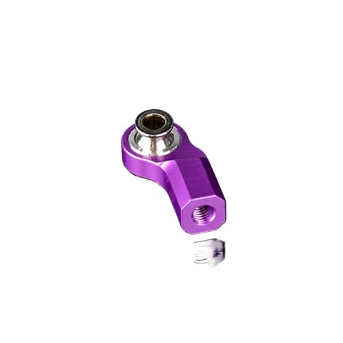 BritBolt RC Model Car Ball Gelenk Pull Stange Head Metal M3 für 1/10 1/8 Buggy Crawler Upgrade Teile kompatibel mit verschiedenen Fernbedienungsfahrzeugen(Purple) von BritBolt