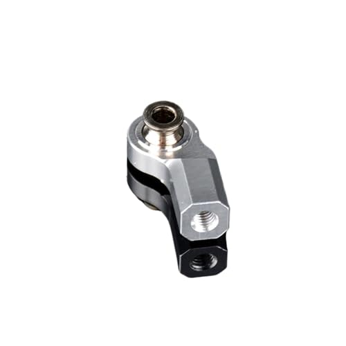 BritBolt RC Model Car Ball Gelenk Pull Stange Head Metal M3 für 1/10 1/8 Buggy Crawler Upgrade Teile kompatibel mit verschiedenen Fernbedienungsfahrzeugen(Silver) von BritBolt