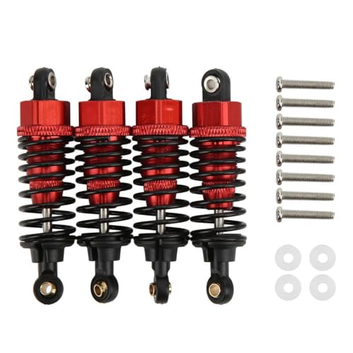 BritBolt RC -Stoßdämpferdämpfer kompatibel mit TT01 TT02 TA05 TL01 TA03 MF01X -Modelle Ersatzteil für RC -Autos(Red) von BritBolt