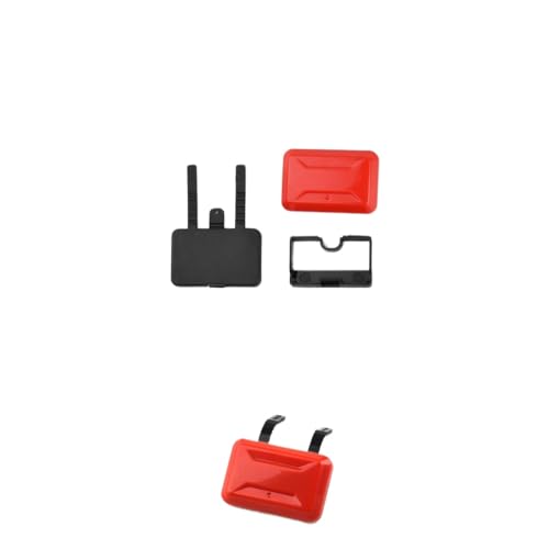 BritBolt SCX24 Body Upgrade Teile Seitenfenster-Rucksack und Side Toolbox-Box kompatibel mit 1/18 1/24 1/12 Skala RC-Modelle Option Zubehör #18R006-W/R/B(Red) von BritBolt