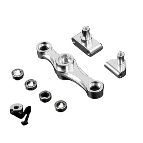 BritBolt Servo Arm 15t 17t für 1 5 Skala RC -Autos kompatibel mit 5Iver t Rovan LT King Motor X2 Modelle(Silver) von BritBolt