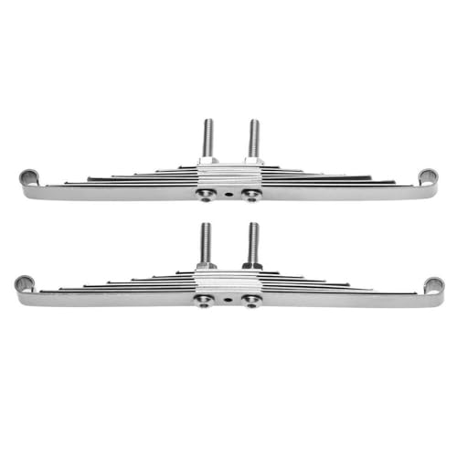 BritBolt Stahlschockdämpfer -Suspension Blattfeder Set mit Hebelböden kompatibel mit 1 14 -Skala RC -Anhängermodell -Autos Aufrühren von Ersatzteilen(E) von BritBolt