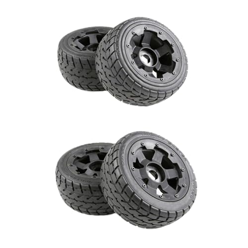 BritBolt Straßenreifen mit der vorderen oder hinteren Hub -Hub -Set -Kompatibel mit 1 5 -Skala -Rovan KM 5B SS RC -Modellen(Front and Rear) von BritBolt