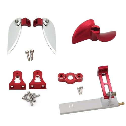BritBolt UDI903 UDI005 UDIRC RC -Boots -Upgrade -Teile kompatibel mit Fernbedienungsbooten Ruder Drehen Sie Flossen Trimmklappen Wellenmontage Ersatzzubehör(1 Set) von BritBolt