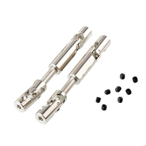 BritBolt Universelle Gelenkübertragungswelle RC -Autoteile Metall -Upgrade kompatibel mit MN Henglong Fernbedienungsfahrzeugzubehör(Silver) von BritBolt
