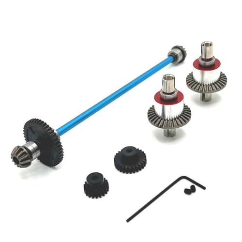 BritBolt Upgrade Teil des Metallübertragungsmontage -Teils kompatibel mit 1/14 Skala RC -Cars Fits 144001 144002 144010 Modelle Ersatzzubehör(Blue) von BritBolt