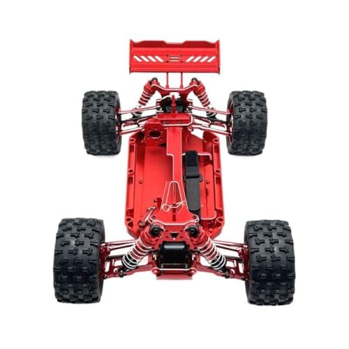 BritBolt Verbesserte Metallauto -Rahmen -Teile kompatibel mit RC -Modellen 144001 144002 144010 144016 144018 Ersatzzubehör für Fernbedienungsautos(Red) von BritBolt