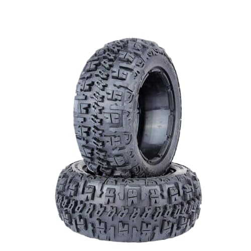 BritBolt Verbessertes 5B Knobby -Reifenhaut -Set vorder oder hinten für 1 5 -Skala -RC -Auto kompatibel mit i 5B SS Rovan King Motor(Front) von BritBolt