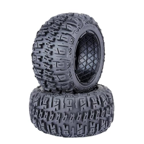 BritBolt Verbessertes 5B Knobby -Reifenhaut -Set vorder oder hinten für 1 5 -Skala -RC -Auto kompatibel mit i 5B SS Rovan King Motor(Rear) von BritBolt