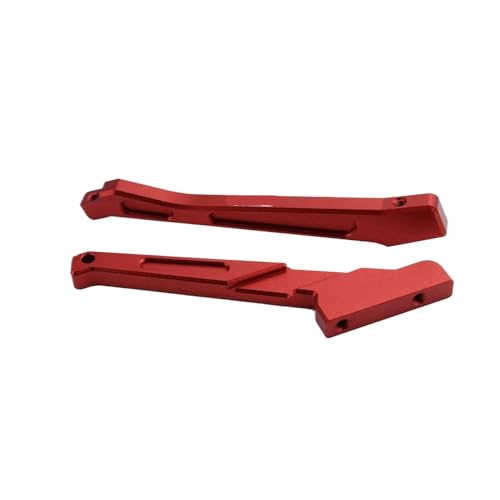 BritBolt Verstärkte diagonale Stützteile vor und hinten 7075T6 für 1 8 6S RC Modellautozubehör kompatibel mit verschiedenen Marken(Red) von BritBolt