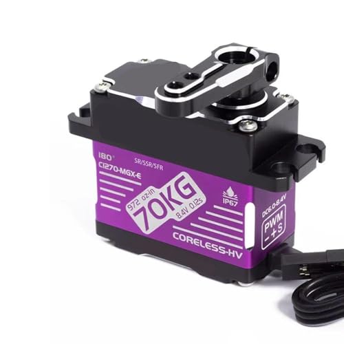 BritBolt Yantrs 70 kg 8,4 V HV wasserdichte Digitale Servo -Servo mit 1/10 und 1/8 RC -Autos Crawler und Buggies Accessoires kompatibel(Purple) von BritBolt
