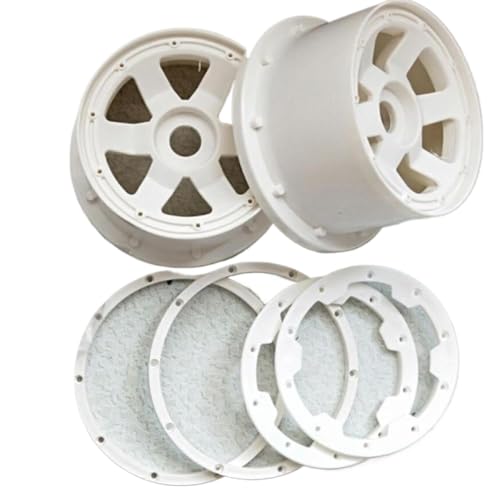 Radnabe mit Beadlock -Ring für 1 5 -Skala -RC -Autos kompatibel mit I Rofun Rovan KM 5B SS -Modelle(Front White) von BritBolt