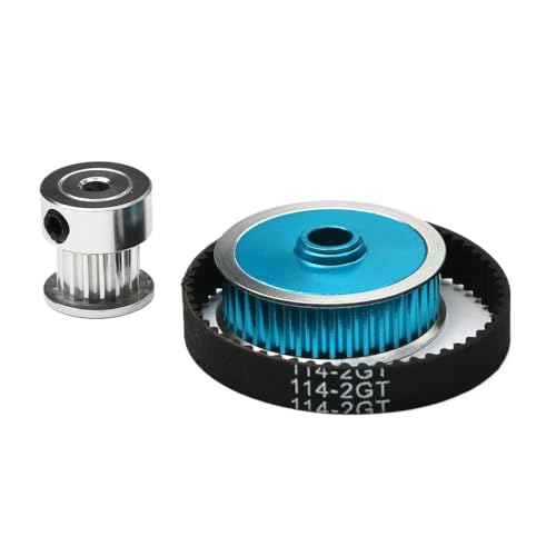 TT02 16T 40T -Gürtelantriebsübertragungsgetriebe Set niedrig Geräusch -Upgrade -Teile, die mit 1 10 -Skala -RC -Automodellen DIY -Modifikation TT 02 kompatibel sind(2pcs Belts) von BritBolt