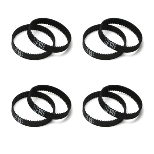 TT02 16T 40T -Gürtelantriebsübertragungsgetriebe Set niedrig Geräusch -Upgrade -Teile, die mit 1 10 -Skala -RC -Automodellen DIY -Modifikation TT 02 kompatibel sind(8pcs Belts) von BritBolt