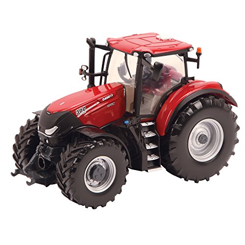 TOMY Britains - Case IH 300 CVX - Kinder Traktor mit höhenverstellbarer Heckhydraulik und lenkbarer Vorderachse - hochwertiger Traktor für Kinder ab 3 Jahre von Britains