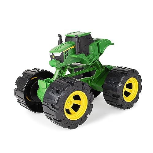 JOHN DEERE Monster Treads All Terrain Traktor Spielzeug - Lenkbarer Kinder Traktor Monster Truck m. Laufflächenrädern - Durables Indoor & Outdoor-Spielzeug – Geschenk Junge & Mädchen 3 Jahre von Britains