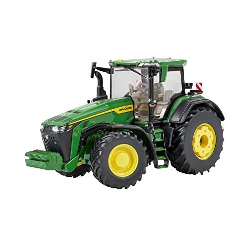 John Deere 8R 370 Traktor Replikat, John Deere Traktor Nachbau kompatibel mit Bauernhoftieren und -Spielzeug im Maßstab 1:32, geeignet für Sammler & Kinder ab 3 Jahren von Britains