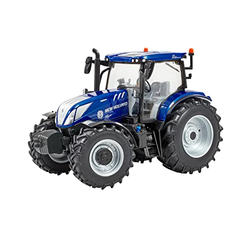 New Holland T6.180 Blue Power Traktorspielzeug, Bauernhofspielzeug für Kinder von New Holland, kompatibel mit Bauernhoftieren und Spielzeug im Maßstab 1:32, für Sammler & Kinder ab 3 Jahren von Britains