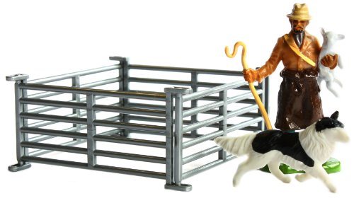 Tomy Britains 42736 - Schäfer mit Schaf, Hund und Umzäunung von Britains