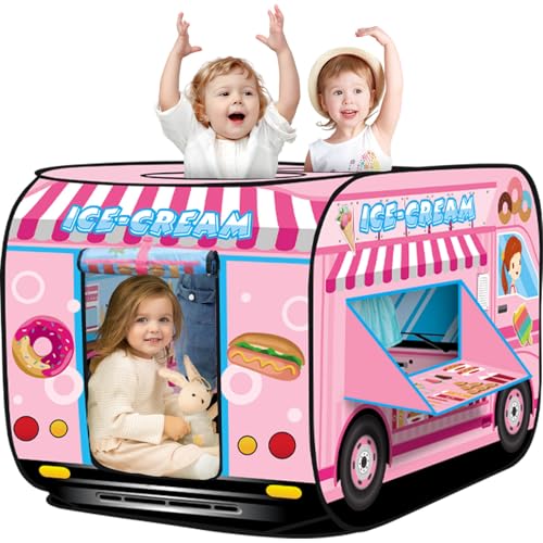 Britik Pop up Spielhaus Kinderzelt Spielzeug Faltbares Kinderspielhaus Zelt Indoor Outdoor Garten Spielzelt Geschenke für 3-8 Jahre Kinder Baby Mädchen Junge Geburtstag Geschenkideen von Britik
