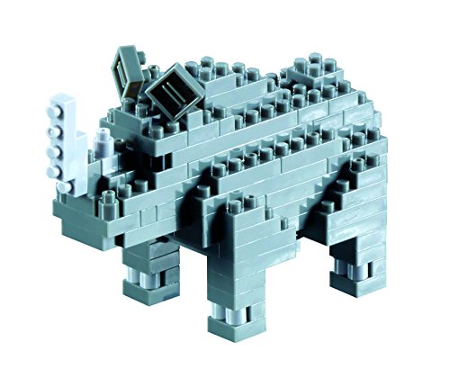 Brixies 410106 - Minibausteine 3D-Motiv Nashorn von Brixies