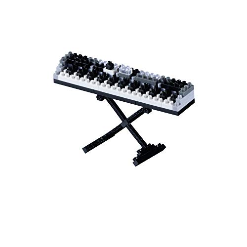 Brixies 410122 Musikinstrumente Keyboard, Mehrfarbig, 9,5x2,2x5,5 cm von Brixies