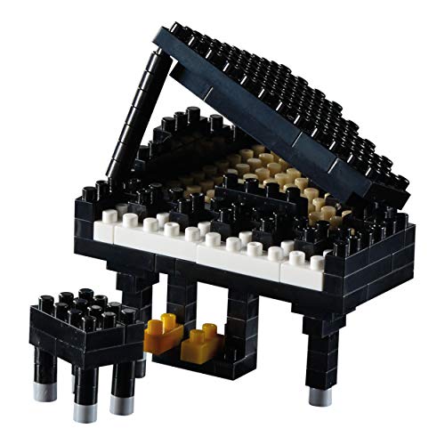 Brixies 410176 Musikinstrumente Klavier (FLÜGEL) SCHWARZ, Mehrfarbig, 6x6x6 cm von Brixies